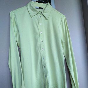 MARGITTES blouse - light lime colour - size small